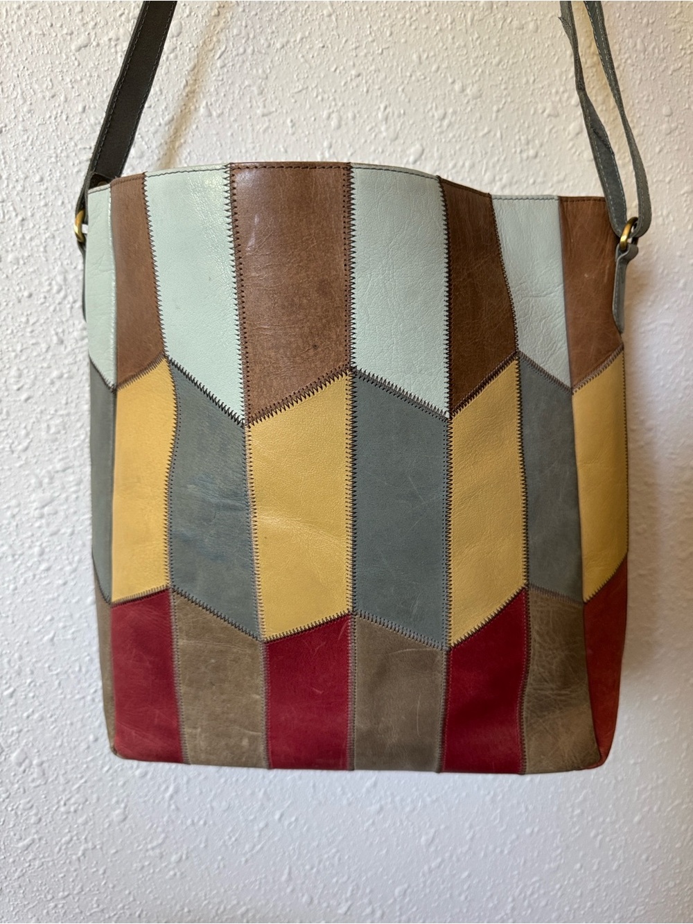 CRC Sustainable Leather Patchwork Tote